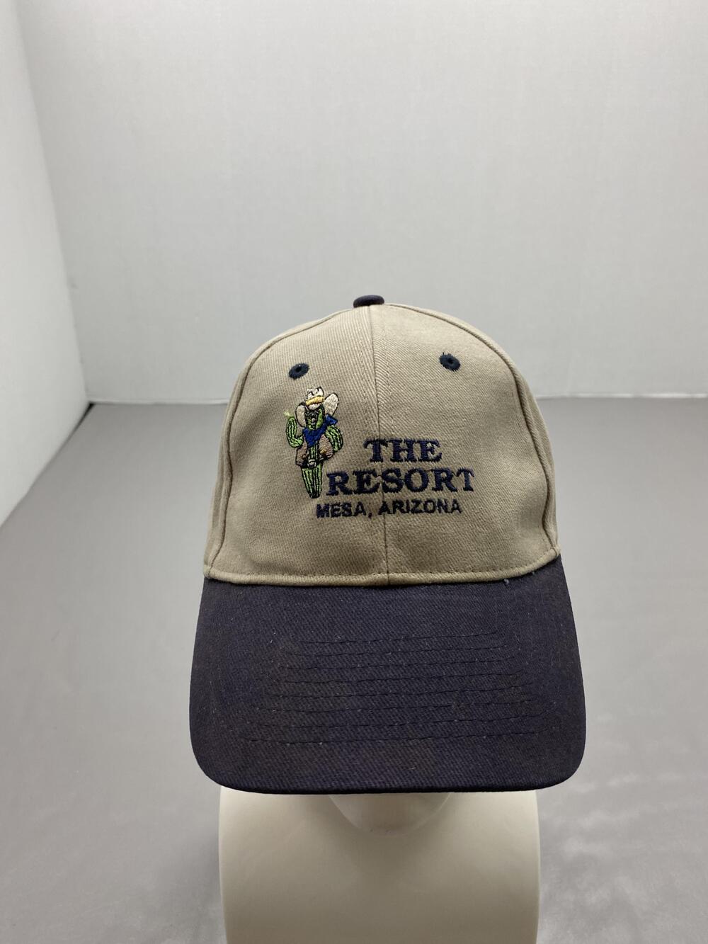 Hat Cap Strap Back One Size Beige Baseball Cap Embroidered Mesa Arizona Mens